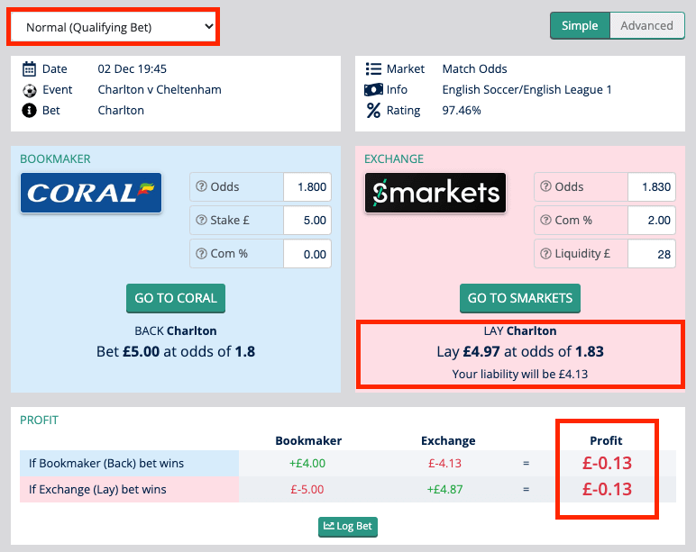 calculator matched betting oddsmankey